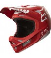 Mtb-Helmet Rampage Pro Carbon Moth Helmet Red/White