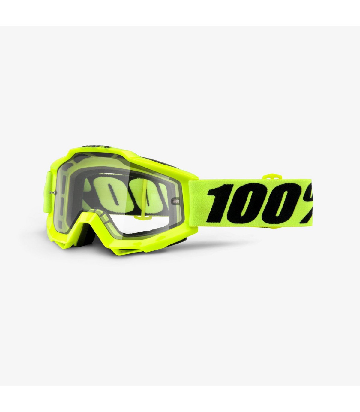 hope Hello channel Ochelari 100% Accuri Enduro Moto Goggle Fluo Yellow - Clear Dual Lens