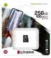 Card De Memorie Kingston 256Gb Microsdhc Canvas Select 80R, Class 10, Uhs-I + Adaptor Sd