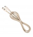 Cablu Tellur Green Type-C To Lightning, 2.4A, Pd20W, 1M, Nailon, Crem