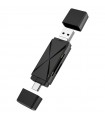 Cititor Carduri Microsd Puluz cu Mufa SD/TF/Type-C/Micro USB/USB