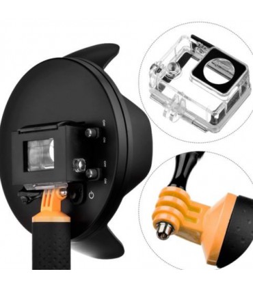 Subacvatice Dome 6\\" Subacvatic + Grip Compatibil Gopro 5/6/7 Black Xtrems Xtrems.ro