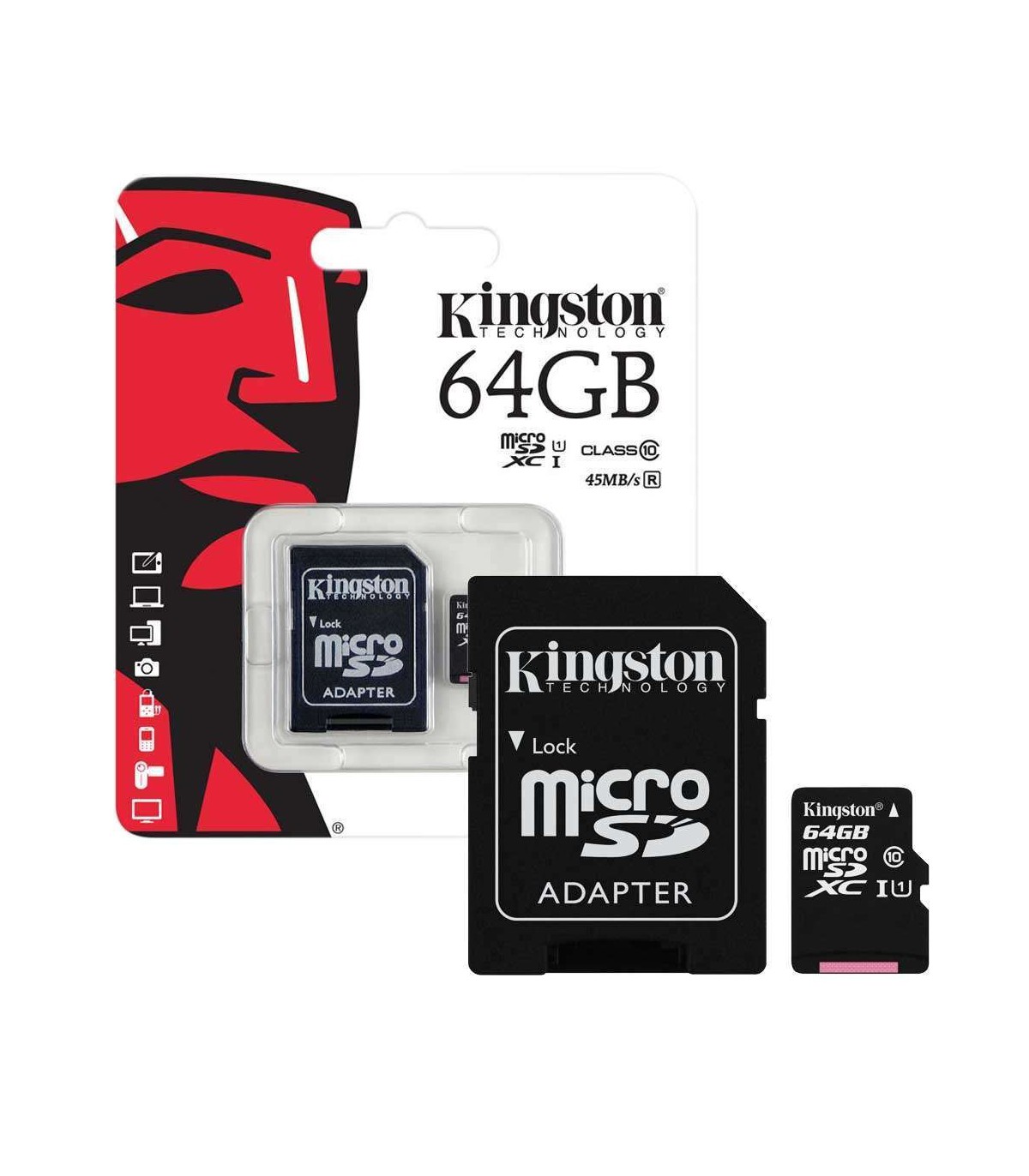 religion infrastructure connect Card de memorie Kingston 64GB MicroSDHC Canvas Select 80R, Class 10, UHS-I  + Adaptor SD