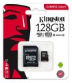 Card De Memorie Kingston 128Gb Microsdhc Canvas Select 80R, Class 10, Uhs-I + Adaptor Sd