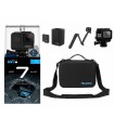 Pachet Promo 9 - Camera GoPro Hero 7 Black + Accesorii Compatibile - Geanta, Incarcator Si Baterie, Carcasa, Selfie Stick